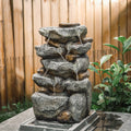 Garden Water Feature Decorate Cascading Tiered Water Fountain Pump Waterfall Fountains & Waterfalls Living and Home 