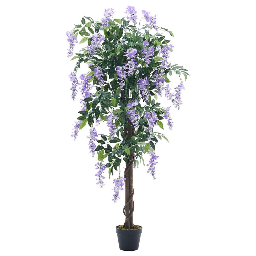 Artificial Greenery Flowering Tree Potted Plant 150cm High Artificial Plants Living and Home 