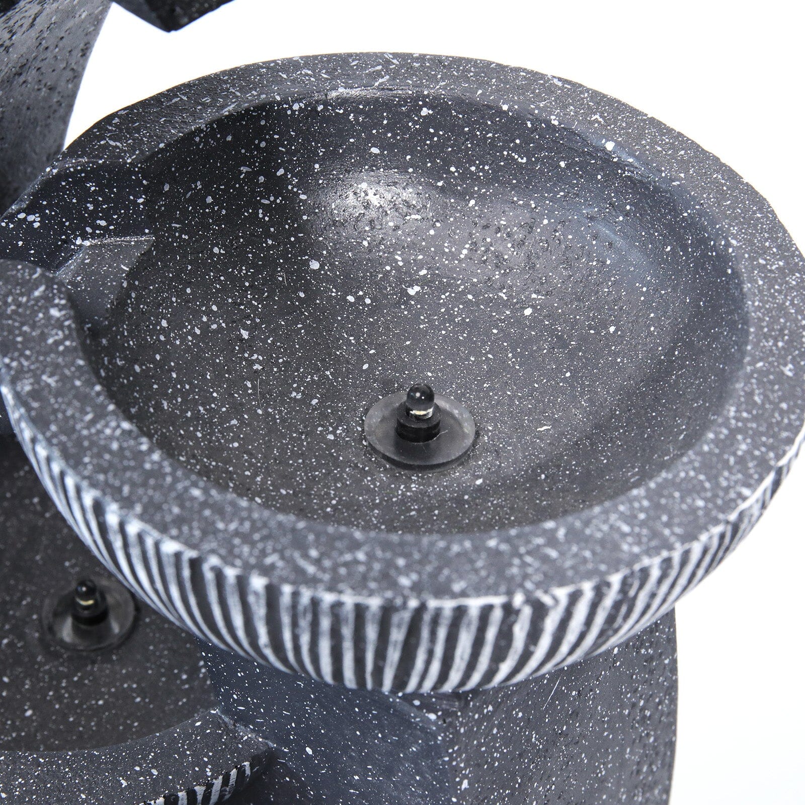 Cascading Bowls Garden Water Feature Fountain 4-Tier Fountain LED Fountain Fountains Living and Home 