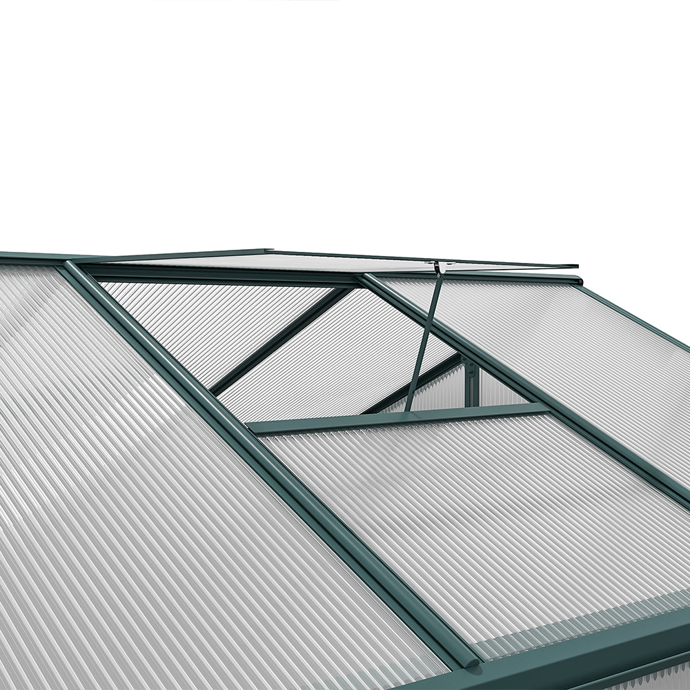 10' x 6' ft Garden Hobby Greenhouse Green Framed with 2 Vents Garden Storages & Greenhouses Living and Home 