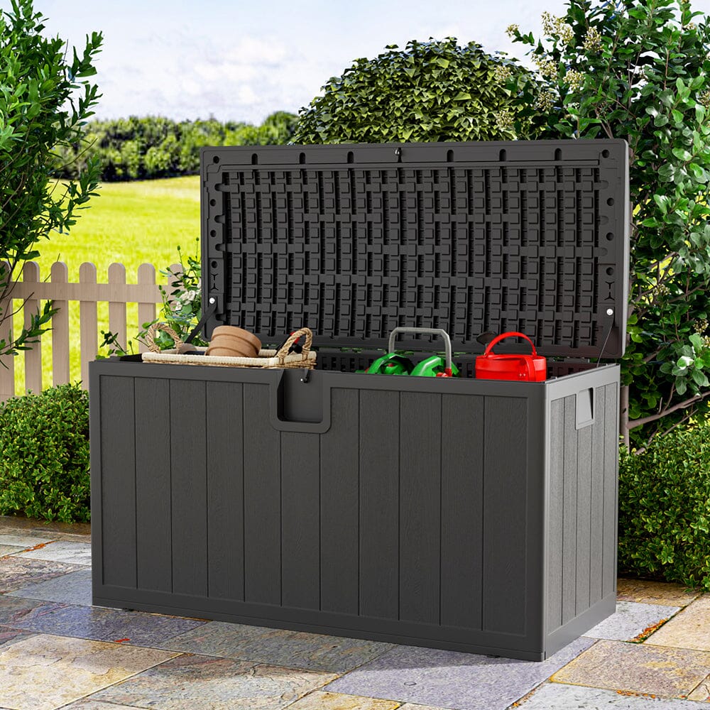 127cm W Rattan Garden Storage Outdoor Deck Box Garden Storage Boxes Living and Home 